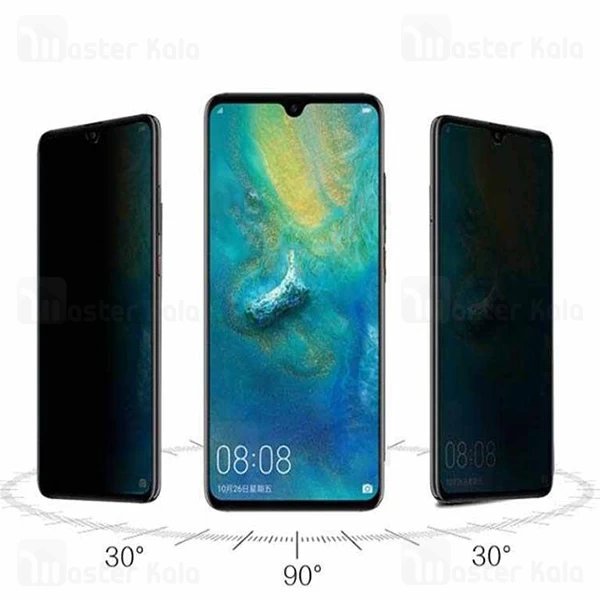 گلس حریم شخصی تمام چسب هواوی Huawei Y6 2019 / Y6 Prime 2019 / Y6 Pro Privacy