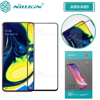 محافظ صفحه شیشه ای تمام صفحه تمام چسب سامسونگ Samsung Galaxy A80 Nillkin CP+ Pro