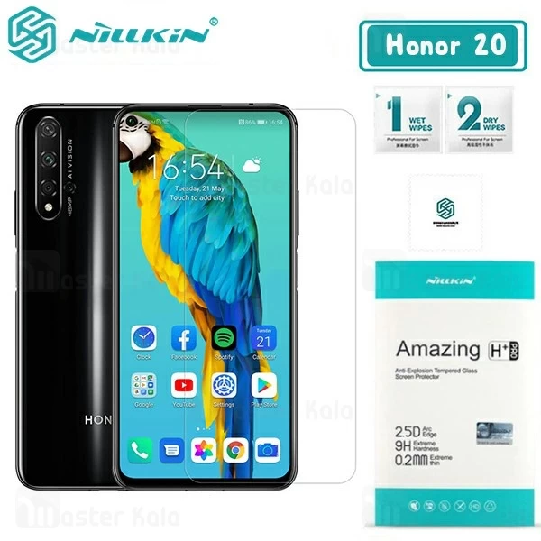 محافظ صفحه شیشه ای نیلکین هواوی Huawei Honor 20 / 20 Pro Nillkin H+ Pro