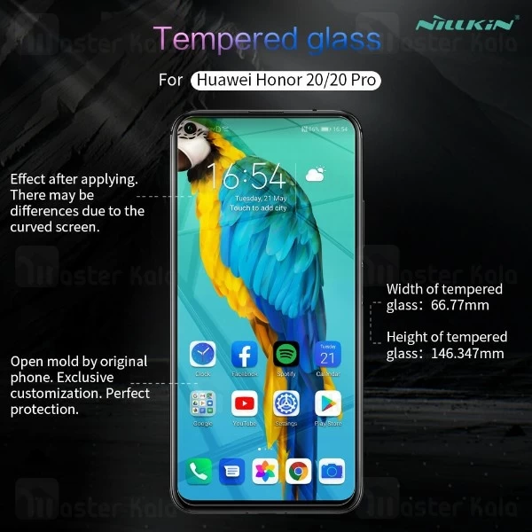 محافظ صفحه شیشه ای نیلکین هواوی Huawei Honor 20 / 20 Pro Nillkin H+ Pro