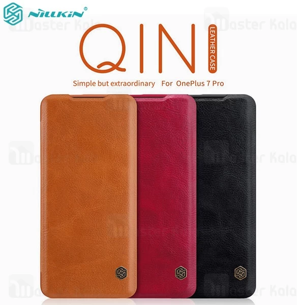 کیف چرمی OnePlus 7 Pro Nillkin Qin Leather Case
