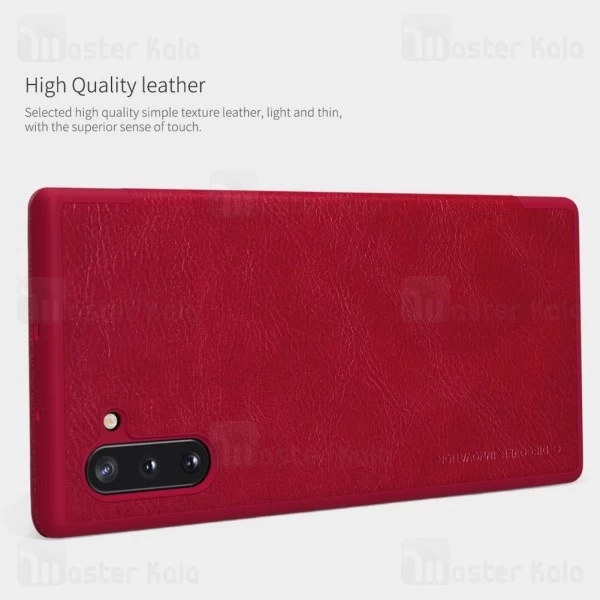 کیف چرمی نیلکین سامسونگ Samsung Galaxy Note 10 Nillkin Qin Leather Case
