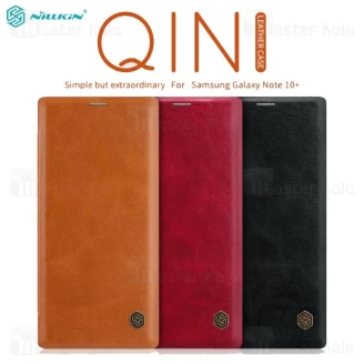 کیف چرمی نیلکین سامسونگ Samsung Galaxy Note 10 Plus Nillkin Qin Leather Case