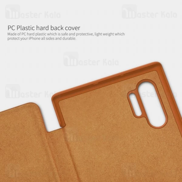 کیف چرمی نیلکین سامسونگ Samsung Galaxy Note 10 Plus Nillkin Qin Leather Case