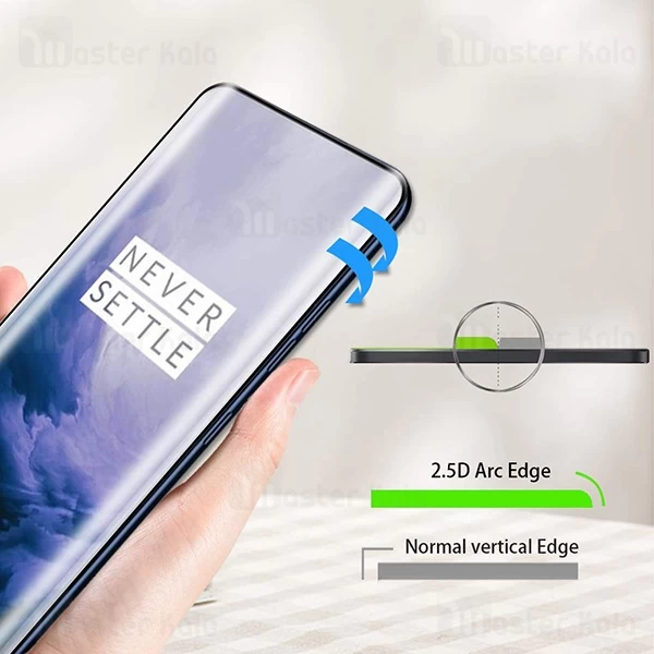 محافظ صفحه شیشه ای تمام صفحه تمام چسب خمیده وان پلاس OnePlus 7 Pro