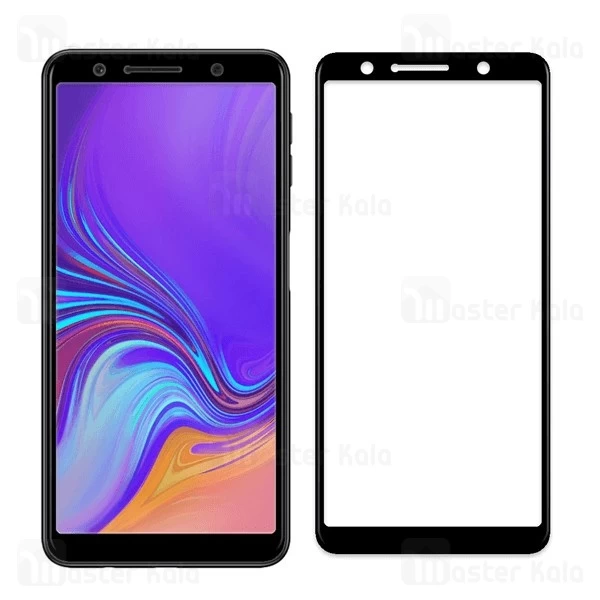 محافظ صفحه شیشه ای تمام صفحه تمام چسب سامسونگ Samsung Galaxy A7 2018 Mocol 6D Glass