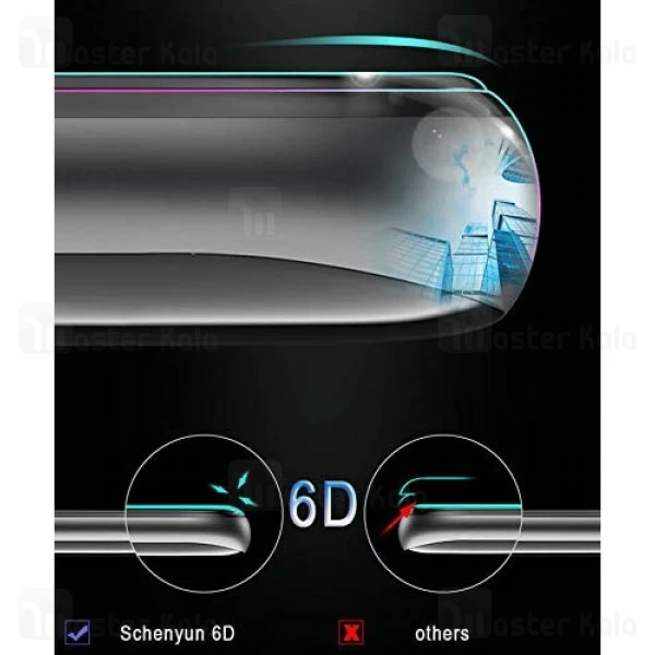 محافظ صفحه شیشه ای تمام صفحه تمام چسب سامسونگ Samsung Galaxy A7 2018 Mocol 6D Glass