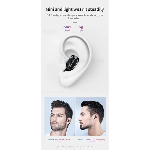 هندزفری بلوتوث دوتایی بیسوس Baseus Encok W01 True Wireless Earphones NGW01-01 دارای کیس شارژ