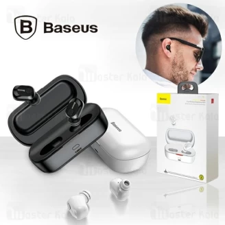 هندزفری بلوتوث دوگوش بیسوس Baseus W01 EncokTrue Wireless Earphones NGW01-01 دارای کیس شارژ