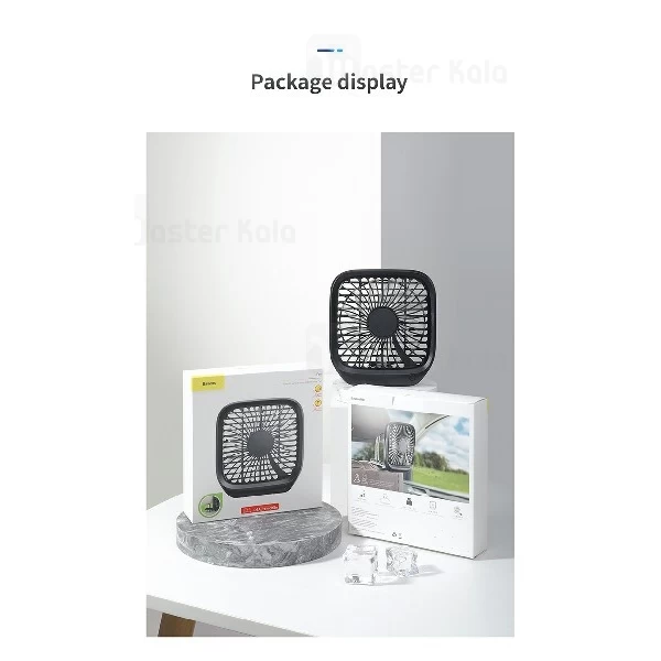 پنکه رومیزی بیسوس Baseus Foldable Vehicle-mounted CXZD-01 مناسب اتومبیل