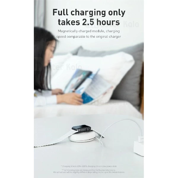شارژر وایرلس Baseus YOYO Wireless Charger For Apple Watch 6 WXYYQIW03-A02