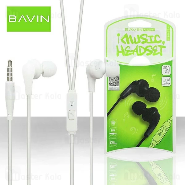 هندزفری سیمی باوین Bavin HX817 Stereo Earbuds Headphone