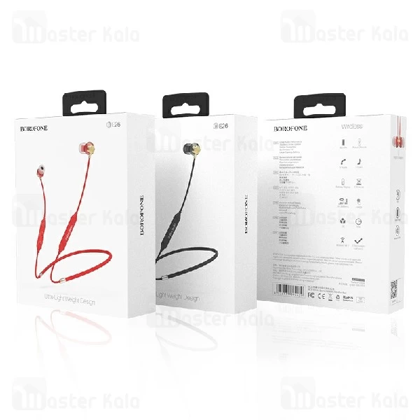 هندزفری بلوتوث بروفون Borofone BE26 Wireless Magnetic Earphone طراحی مگنتی