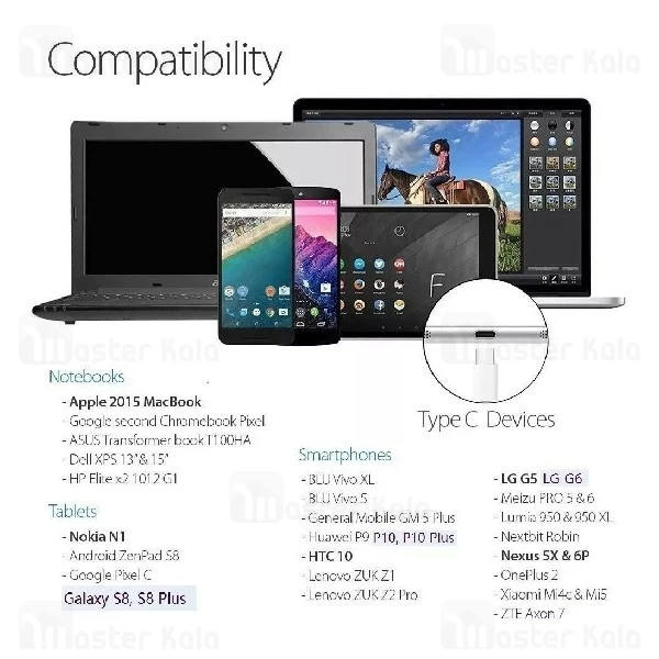 کابل تبدیل تایپ سی OTG دوکومو Docomo Type C To USB