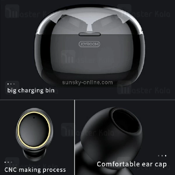 هندزفری بلوتوث دوتایی جویروم Joyroom JR-T05 Tws دارای کیس شارژ و ضد تعریق