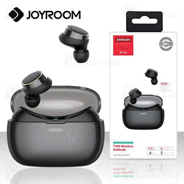 هندزفری بلوتوث دوتایی جویروم Joyroom JR-T05 Tws دارای کیس شارژ و ضد تعریق