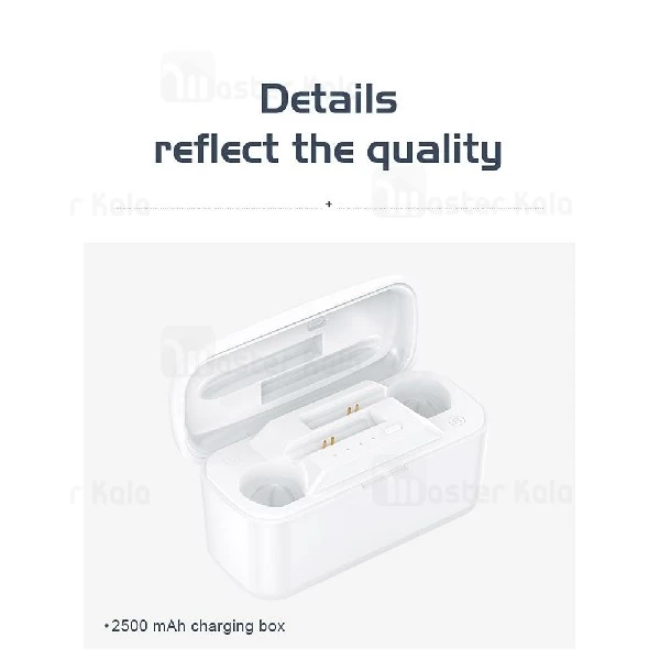 هندزفری بلوتوث دوتایی جویروم Joyroom JR-T06 Tws دارای کیس شارژ پاوربانکی