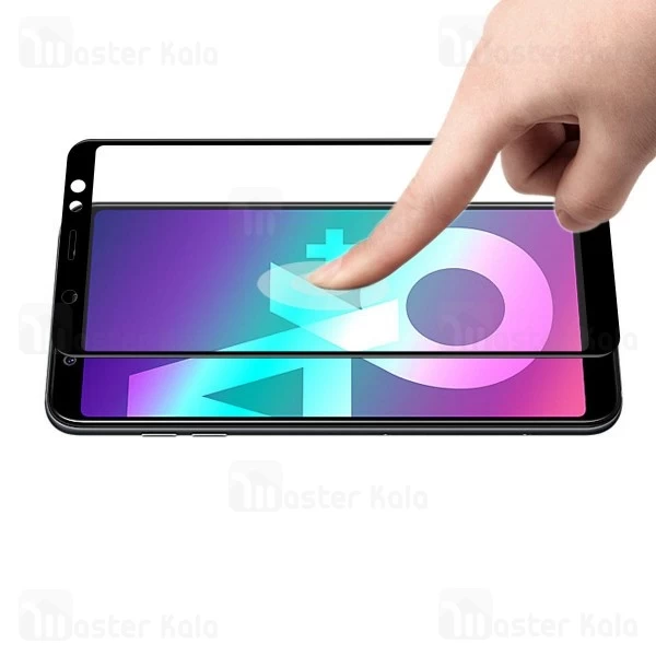 محافظ صفحه شیشه ای تمام صفحه تمام چسب سامسونگ Samsung Galaxy A6 Plus Mocol 6D Glass