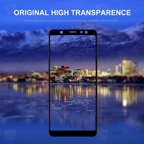 محافظ صفحه شیشه ای تمام صفحه تمام چسب سامسونگ Samsung Galaxy A6 Plus Mocol 6D Glass