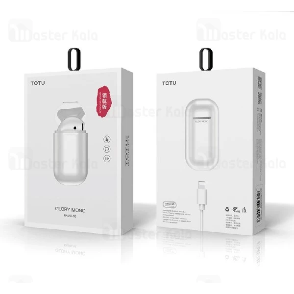 هدست بلوتوث طرح ایرپاد توتو TOTU EAUB-18 Glory Mono طراحی تک گوش