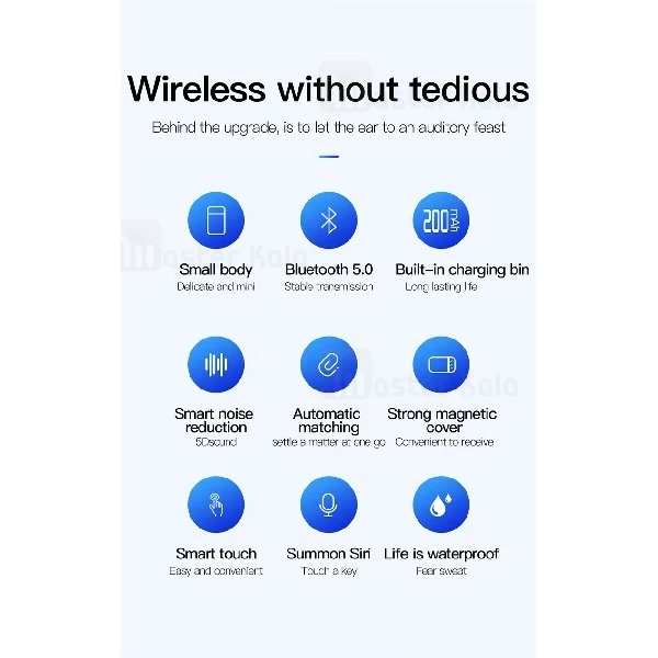 هدست بلوتوث طرح ایرپاد توتو TOTU EAUB-18 Glory Mono طراحی تک گوش