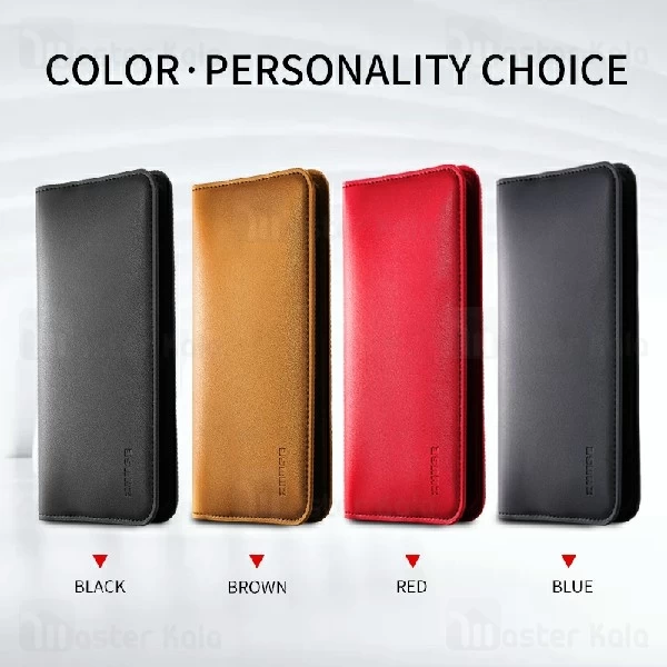 پاوربانک وایرلس 8000 میلی آمپر و کیف چرمی Zhuse ZS-WB-001 Black Hole