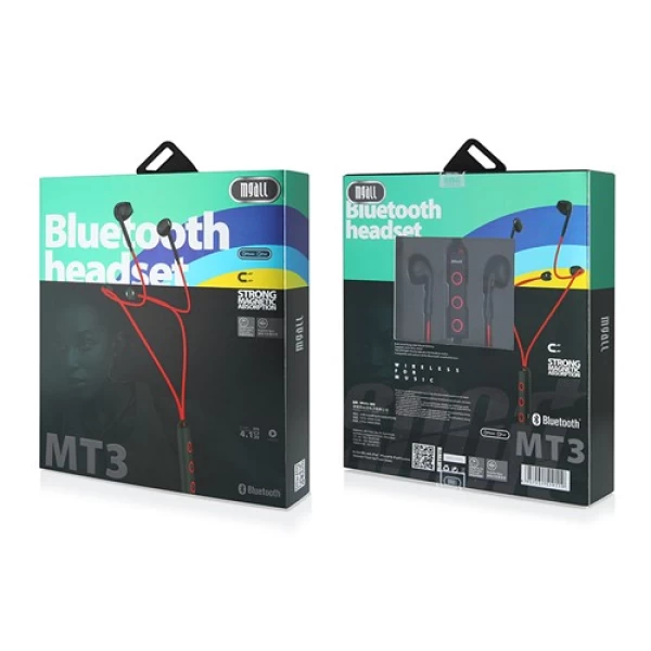 هندزفری بلوتوث گردنی طرح Earpad مگال mgall Mt3 Bluetooth headset