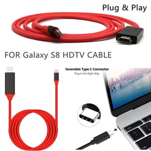 کابل HDMI تایپ سی برای اتصال به تلویزیون و نمایشگر(کابل Type C به HDTV)