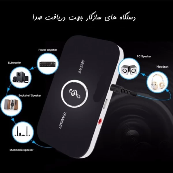 گیرنده و فرستنده صدا Wireless 2 in 1