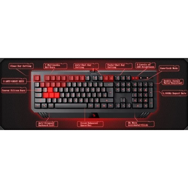 کیبورد گیمینگ ای فورتک A4Tech B120 Bloody