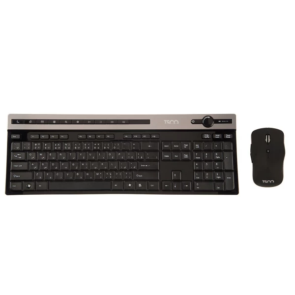 کیبورد و ماوس بی سیم تسکو TKM7106W با حروف فارسی