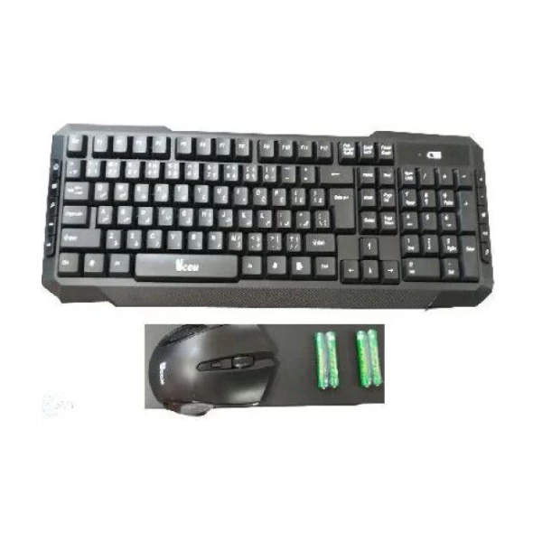 کیبورد و ماوس بی سیم یوکام W4100 با حروف فارسی