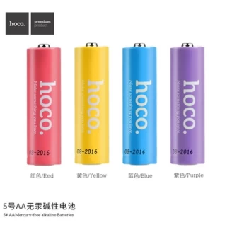 باتری قلمی هوکو رنگین کمانی Hoco LR6 Alkaline AA