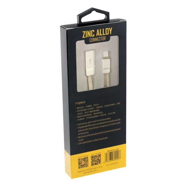 کابل میکرو یو اس بی الدینیو LDNIO Zinc Alloy