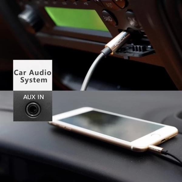 کابل انتقال صدا Aux راک مدل RAU0509 به طول 1 متر