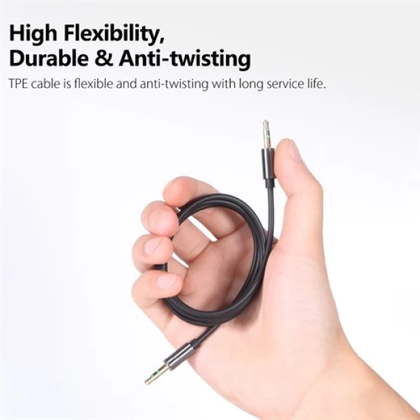 کابل انتقال صدا Aux راک مدل RAU0509 به طول 1 متر