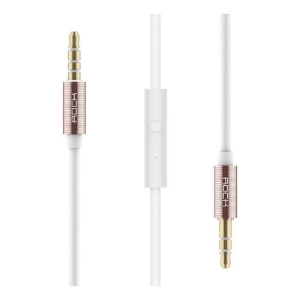 کابل انتقال صدا AUX راک مدل RAU0513 به طول 0.8 متر