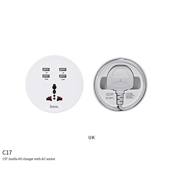 سه راهی برق و شارژ هوکو Hoco C17
