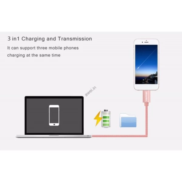 کابل سه کاره اَوی Awei CL-970 3 In 1