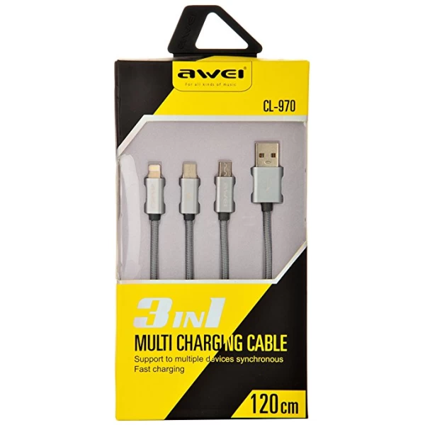 کابل سه کاره اَوی Awei CL-970 3 In 1