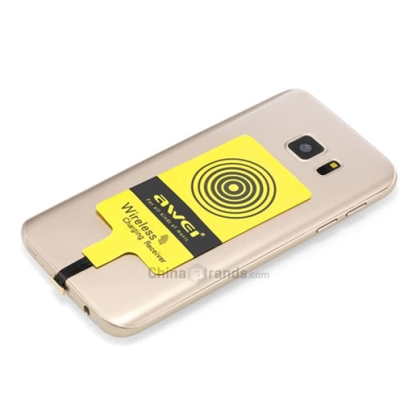 کیت شارژر وایرلس میکرو یو اس بی اوی Awei Qi Wireless Receiver