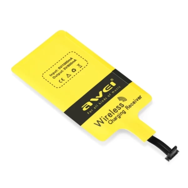 کیت شارژر وایرلس میکرو یو اس بی اوی Awei Qi Wireless Receiver
