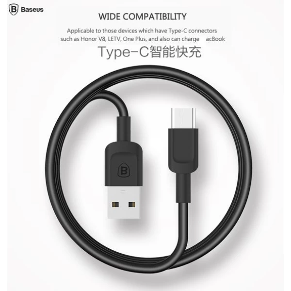 کابل Type C بیسوس 2 آمپر Baseus Zoole Series