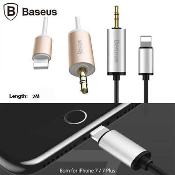 کابل انتقال صدا به لایتنینگ آیفون بیسوس Baseus B37 به طول 2 متر