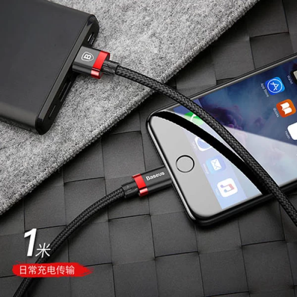 کابل لایتنینگ بیسوس Baseus Golden Belt USB