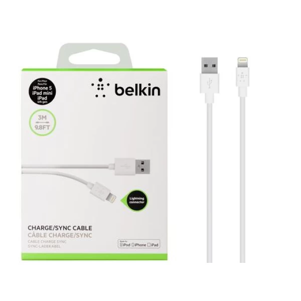 کابل 3 متری لایتنینگ بلکین Belkin