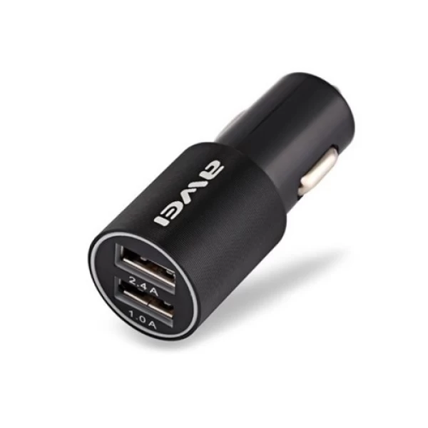 شارژر فندکی 2 پورت اوی Awei C-100