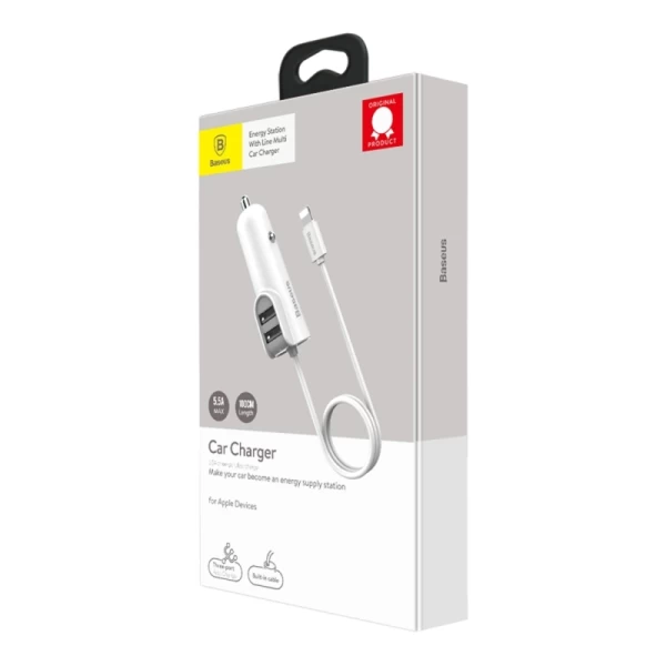 شارژر فندکی دو پورت بیسوس Baseus Energy Station CCNL-01