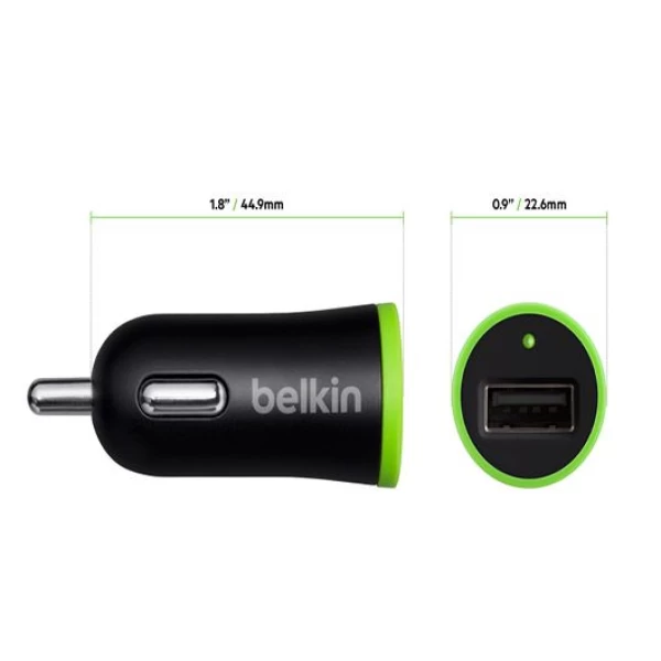 شارژر فندکی 1 پورت Belkin بلکین 2.1A با لایتینگ آیفون