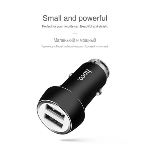 شارژر فندکی 2 پورت هوکو Hoco Z7